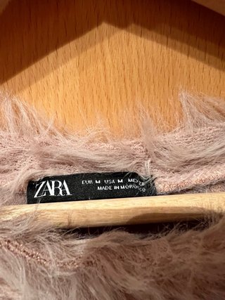 Jersey Zara pelo largo rosa palo T M