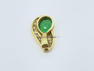 colgante oro 18k con piedra con sin piedra,esmeralda,diamante