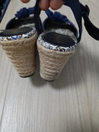 Cuñas esparto y loneta Talla 37