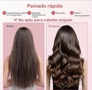 Cepillo térmico alisador y rizador iónico