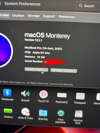 MacBook Pro M1 MAX 32GB RAM 500GB SSD
