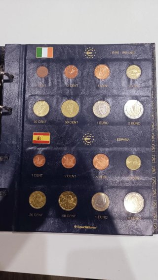 Archivador Monedas Euro con Banderas