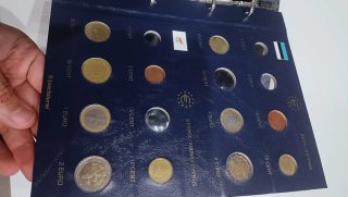 Archivador Monedas Euro con Banderas