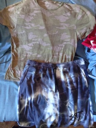 Conjunto Camiseta y Bermuda Camuflaje