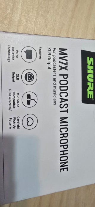 Micrófono Shure MV7X PRECINTADO