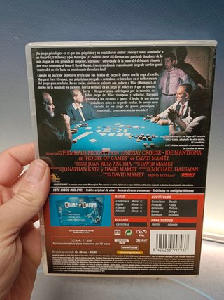 DVD, House of games, buen estado