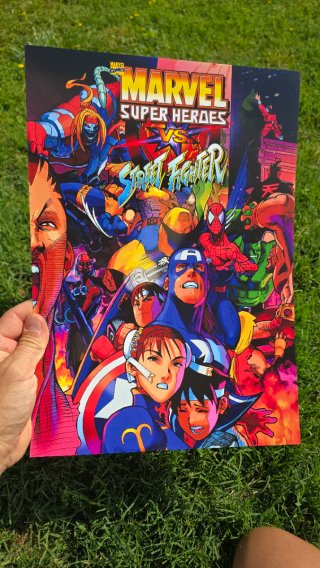 Marvel vs Street Fighter Poster A3
