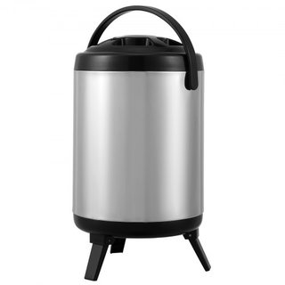 Dispensatore di Bevande Isolato in Acciaio Inox, 1,5 Gal/6 L, Dispenser Termico per Bevande Calde e Fredde con Manico a Rubinetto, Adatto per Tè Caldo, Caffè, Acqua, Ristorante...