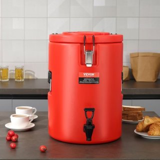 Dispensatore di Bevande Isolato in Acciaio Inox, 4,5 Gal 17,2 L, Distributore Termico Caldo e Freddo con Maniglia, Adatto per Tè Caldo, Caffè, Acqua, Resta...