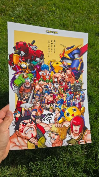 Capodanno commwmorativo Franchise Capcom Poster A3