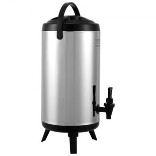 Dispensatore di Bevande Isolato in Acciaio Inox, 2,4 Gal 9,2 L, Distributore Termico Caldo e Freddo con Manico a Rubinetto, Adatto per Tè Caldo, Caffè, Acqua, Ristorante...