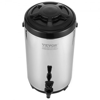 Dispensatore di Bevande Isolato in Acciaio Inox, 2,4 Gal 9,2 L, Distributore Termico Caldo e Freddo con Manico a Rubinetto, Adatto per Tè Caldo, Caffè, Acqua, Ristorante...
