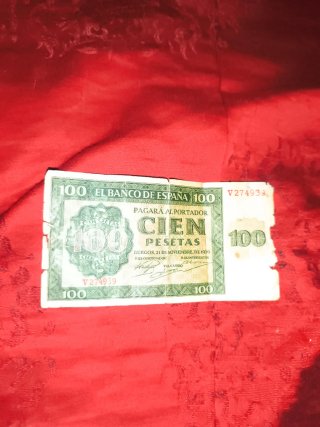Billete 100 Pesetas Banco de España 1936