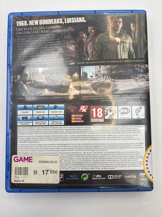 Videojuego PS4 Mafia 3