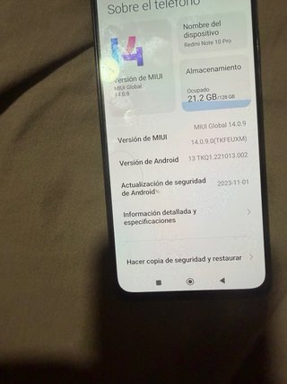 Redmi Note 10 Pro Negro/Gris