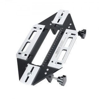 Plantilla de bisagra de puerta, abridor de agujeros de madera de aleación de aluminio, localizador de ranuras, guía flexible de agujeros de bisagra de puerta de madera, plantilla de bisagra para l...
