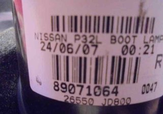 Piloto porton nissan 89071064 qashqai j10 1690293
