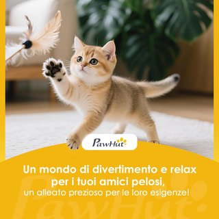 Grattatoio per Gatti Alto 177 Cm, Albero per Gatti Multilivello Con 5 Pali, 2 Grotte, 2 Letti, 2 Amache, 2 Pompon, Piattaforma, Scala, Torre per Gattini, in Peluche, Grigio Chiaro