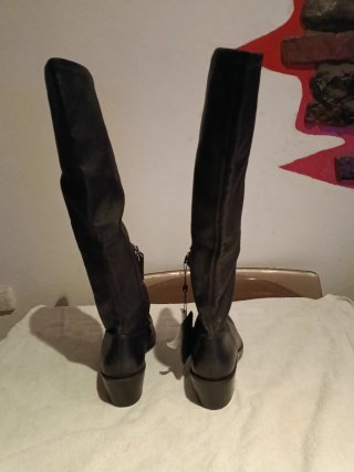 Botas altas piel mujer Massimo Dutti T.36