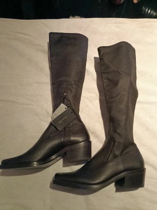 Botas altas piel mujer Massimo Dutti T.36