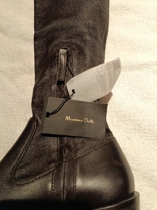 Botas altas piel mujer Massimo Dutti T.36