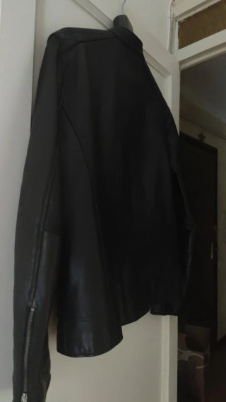 Chaqueta de cuero Calvin Klein negra