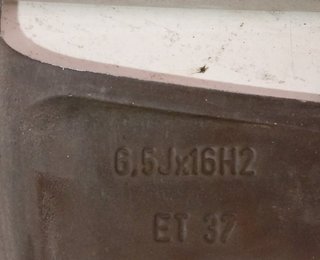 483802 6.5 j x 16 h2 llanta opel meriva b