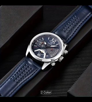 Reloj Benyar Elegante Hombre Azul/Plata
