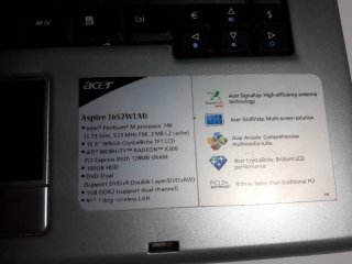 Portátil Acer Aspire 1690