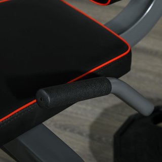 Máquina de Pantorrillas con Respaldo y Almohadillas Ajustables, Banco de Extensión de Piernas y Curl de Piernas, Máquina de Pantorrillas con Espacio para Discos de Peso, Gris y Negro