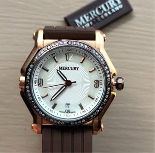 Reloj Mercury Mujer Dorado y Marrón