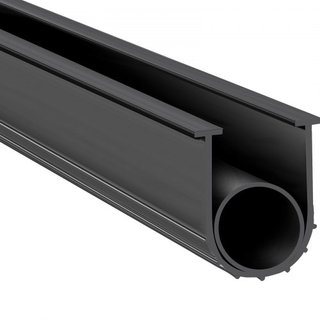 Sellos de Garaje de Caucho en la Parte Inferior, Combinación en Forma de U + O, Sello de Clima para la Parte Inferior de la Puerta de Garaje, Sello Impermeable de 3.05 m, Extremos en T de 8 mm y A...