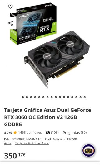 PC Gaming RTX 3060: 1080p Ultra sin tirones
