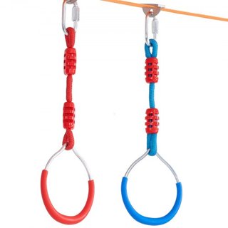 Curso de Obstáculos Ninja Warrior para Niños, 2 x 56 pies de Slacklines a Prueba de Clima, Línea de Mono con Capacidad de Carga de 500 lbs, Equipo de Juego al Aire Libre, Juguetes de Patio, Set de...
