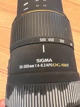 Sigma EX 50-500mm 1:4-6.3 APO HSM D