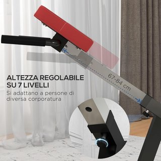 Banco Romano Multifuncional, Silla Romana Con Altura Ajustable para Hiperextensiones de Espalda, Banco de Abdominales Pesas Fitness para Entrenamiento en Casa, Capacidad 120Kg