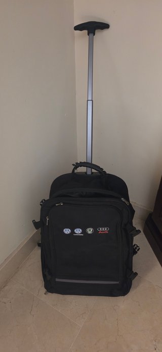 Mochila Trolley Volkswagen con Ruedas Negra