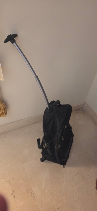 Mochila Trolley Volkswagen con Ruedas Negra