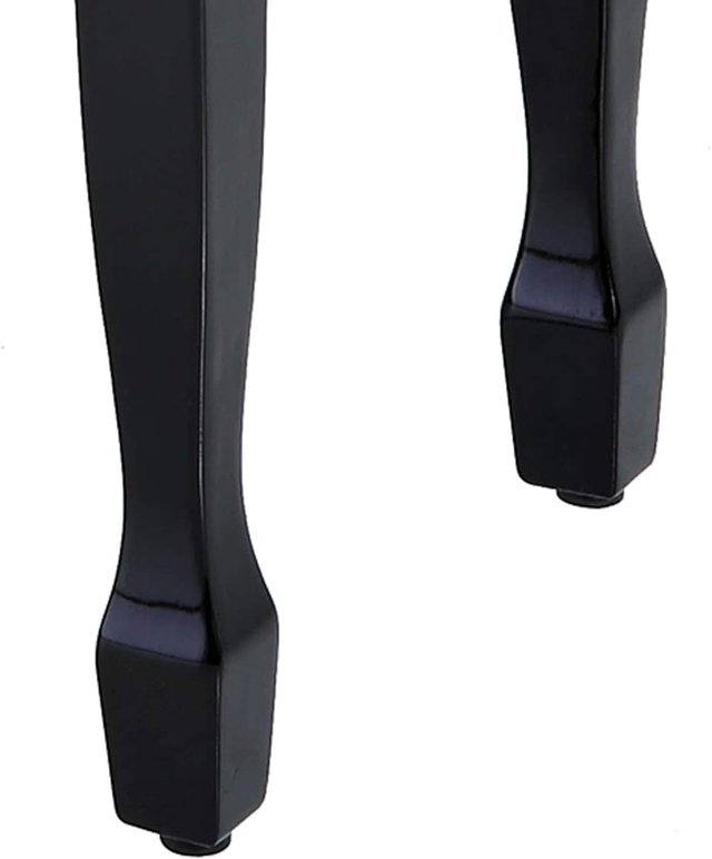 Banco de Piano con Altura Ajustable 45-55Cm, en Madera y Piel PU Negra