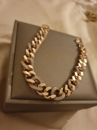 Pulsera Cubana Chapada en Oro 18k
