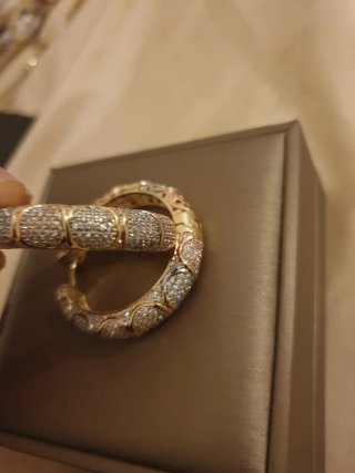 Pendientes chapados en oro 18k