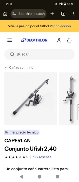 Cañas de pescar T600