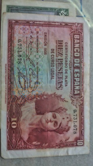Billete 10 Pesetas 1935 Banco de España - EBC