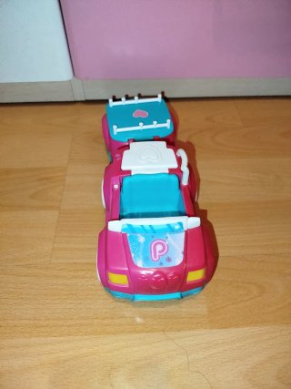 Coche y Remolque Pinypon Rosa y Azul