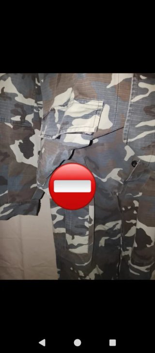 Uniforme Policia camuflaje antiguo
