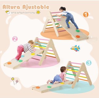 Triángulo Pikler, Arco y Rampa Escalada