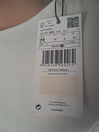 Vestido Mango mini con hombreras