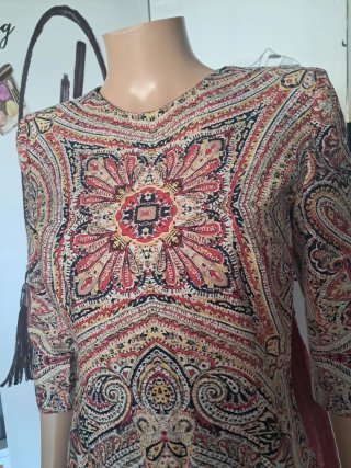 Vestido Mango Paisley Multicolor