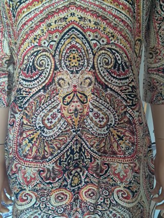 Vestido Mango Paisley Multicolor