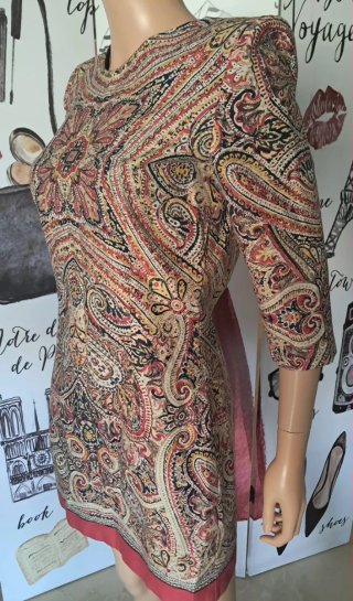 Vestido Mango Paisley Multicolor